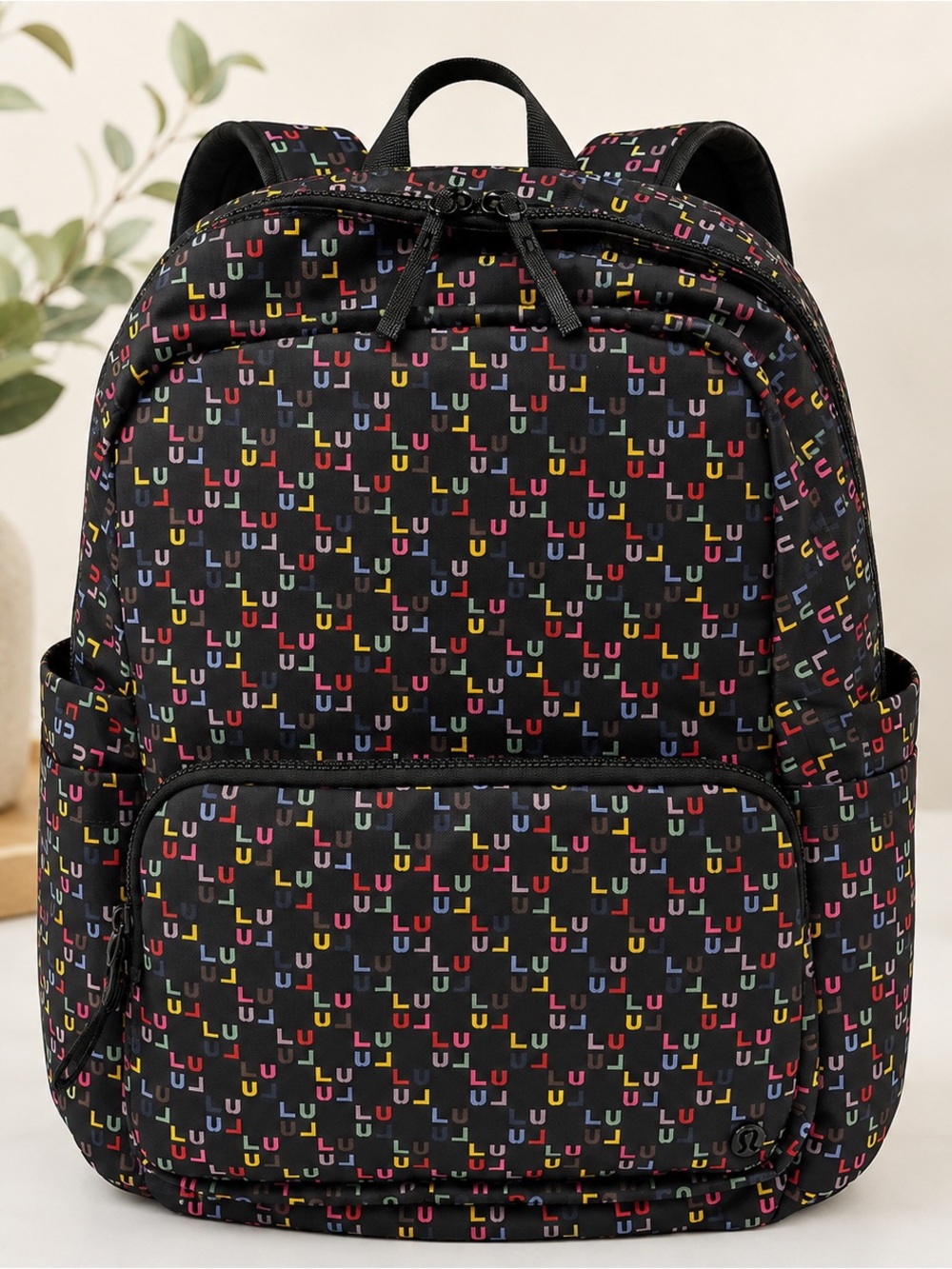 NWT Lululemon Everywhere Backpack 22L LULB Multicolor Lu Logo Print Rare